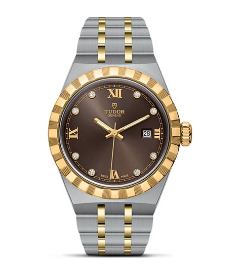 tudor royal 28mm diamond|TUDOR Royal Stainless Steel Diamond Watch .